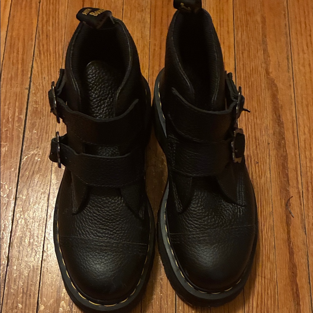 Dr. Martens Black Ankle Boots 2”plat - Picture 5 of 5